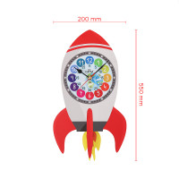Detské kyvadlové hodiny MPM Fernse raketa 4468.B, 35cm